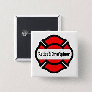 Badge Carré 5 Cm Croix de Saint-Florien