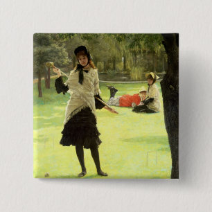 Badge Carré 5 Cm Croquet de James Tissot , c.1878