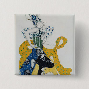 Badge Carré 5 Cm Croquis La Peri pour ballet '