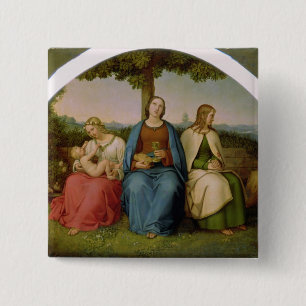 Badge Carré 5 Cm Croyance, espoir et amour, 1819