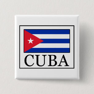 Badge Carré 5 Cm Cuba