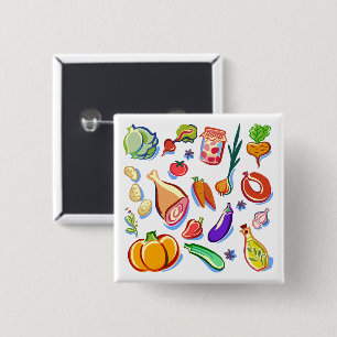 Badge Carré 5 Cm Cuisine