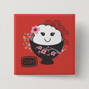 Badge Carré 5 Cm Cuisine japonaise