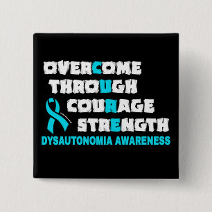Badge Carré 5 Cm CURE...Dysautonomie