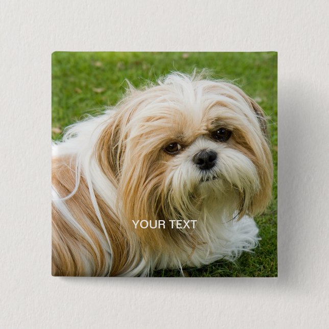 Badge Carré 5 Cm Custom Photo Button (Devant)