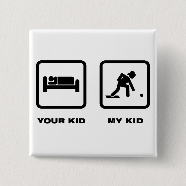Badge Carré 5 Cm Cuvette de pelouse (Devant)