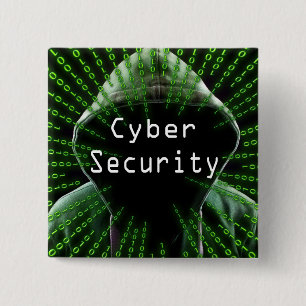 Badge Carré 5 Cm Cybersécurité