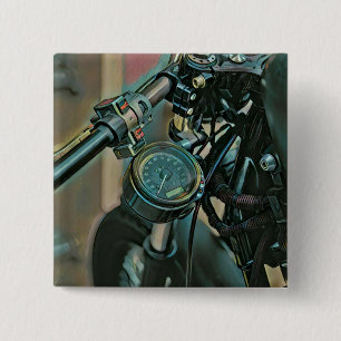 Badge Carré 5 Cm Cycle moteur