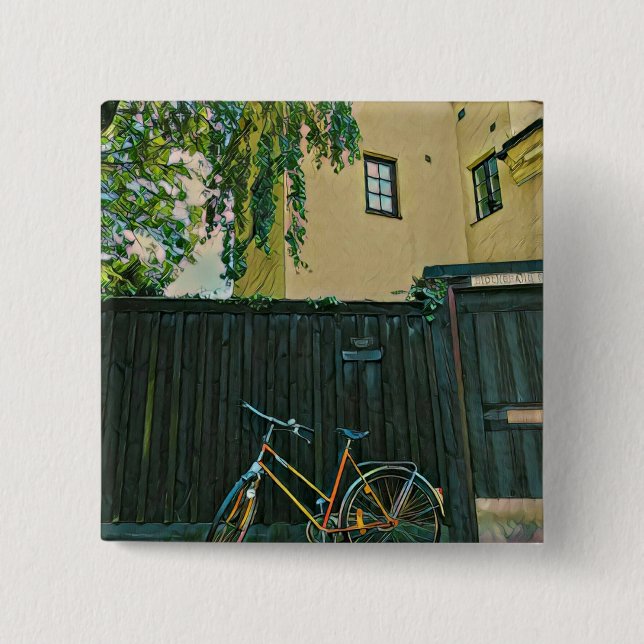 Badge Carré 5 Cm Cyclists gifts ideas (Devant)