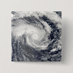 Badge Carré 5 Cm Cyclone tropical Edzani dans l'Indien du sud Oce