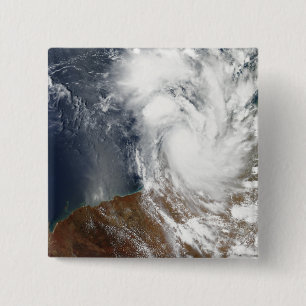 Badge Carré 5 Cm Cyclone tropical Laurence