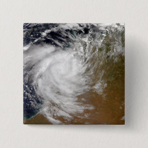 Badge Carré 5 Cm Cyclone tropical Magda débarque en Australie