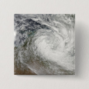 Badge Carré 5 Cm Cyclone tropical Paul sur Australie 2