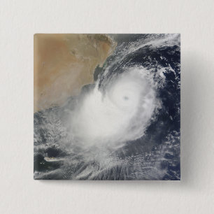 Badge Carré 5 Cm Cyclone tropical Phet dans la mer d'Oman