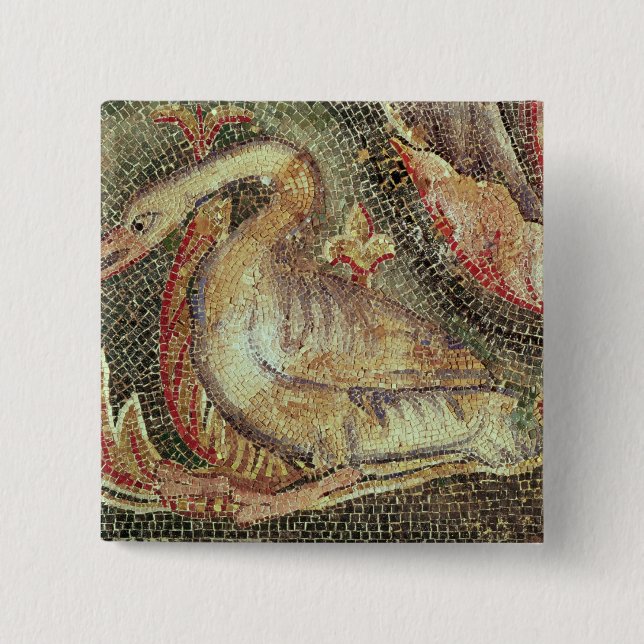 Badge Carré 5 Cm Cygne, c.1200 reconstitué (Devant)