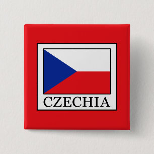 Badge Carré 5 Cm Czechia