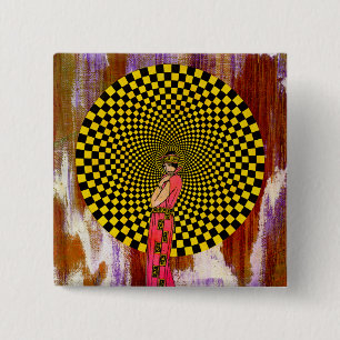 Badge Carré 5 Cm Daliance de Michael Moffa