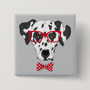 Badge Carré 5 Cm Dalmatien à la mode