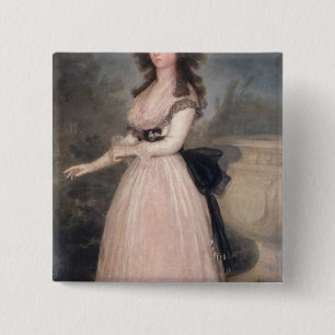Badge Carré 5 Cm Dame Tadea AR de Francisco Jose de Goya y