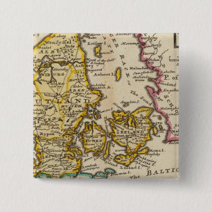 Badge Carré 5 Cm Danemark