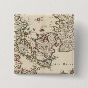 Badge Carré 5 Cm Danemark 7