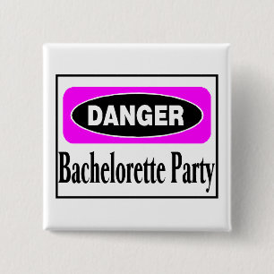 Badge Carré 5 Cm Danger (jeune mariée à être)