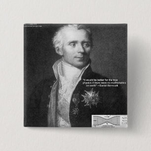 Badge Carré 5 Cm Daniel Bernoulli Véritable Physique Citation Cadea