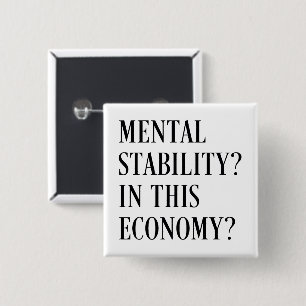 Badge Carré 5 Cm Dans cette économie humour inflation argent sarcas