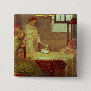 Badge Carré 5 Cm Dans le coeur de l'hiver