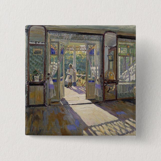 Badge Carré 5 Cm Dans une Chambre, 1913 (Devant)