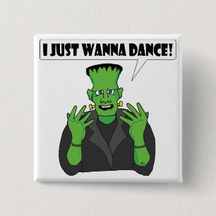 Badge Carré 5 Cm Danse de FRANKENSTEIN
