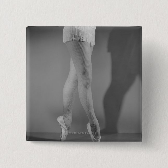 Badge Carré 5 Cm Danseur classique (Devant)