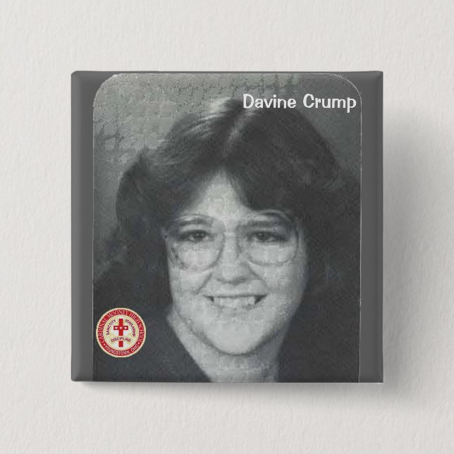 Badge Carré 5 Cm Davine Crump (Devant)