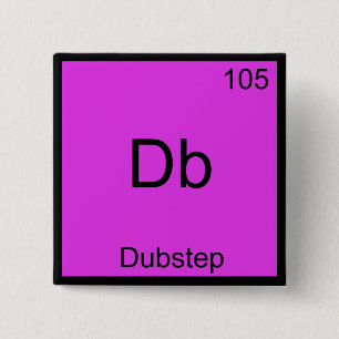 Badge Carré 5 Cm Db - Chimie Dubstep Symbole Élémentaire Musique Dr