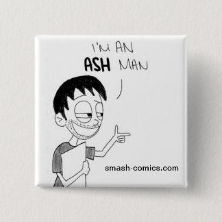 Badge Carré 5 Cm De bouton étrange de client