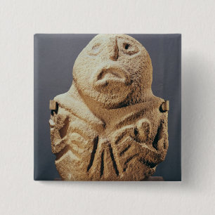 Badge Carré 5 Cm de Lepenski Vir, la Yougoslavie