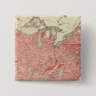 Badge Carré 5 Cm Décès de maladies intestinales aux États-Unis