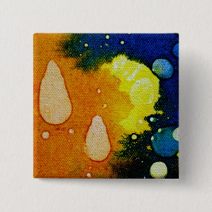 Badge Carré 5 Cm Décès Polychromoptique par Michael Moffa