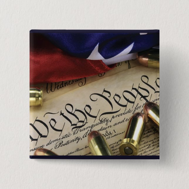 Badge Carré 5 Cm Déclaration d'indépendance (Devant)