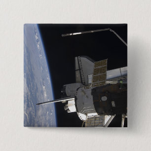 Badge Carré 5 Cm Découverte de navette spatiale 10