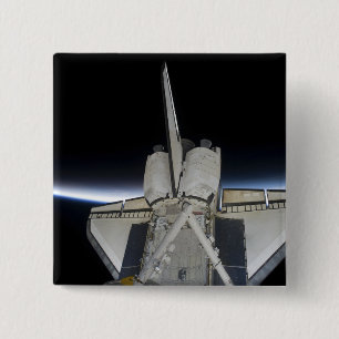 Badge Carré 5 Cm Découverte de navette spatiale 6