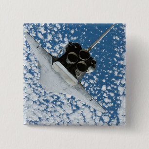 Badge Carré 5 Cm Découverte de navette spatiale 8