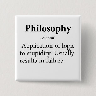 Badge Carré 5 Cm Définition de philosophie