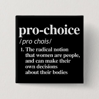 Badge Carré 5 Cm Définition Pro-Choice