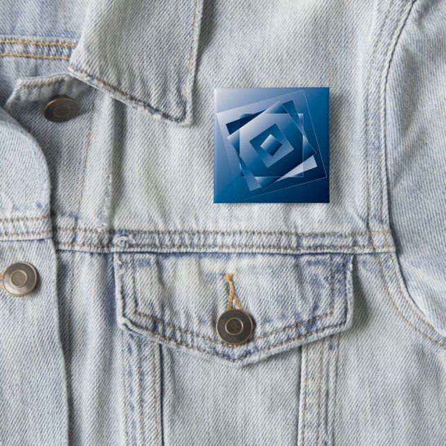 Badge Carré 5 Cm dégradé bleu 1 (En situation)