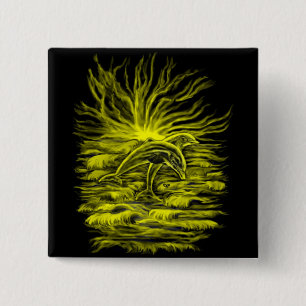 Badge Carré 5 Cm Delfinpaar