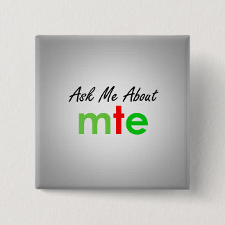 Badge Carré 5 Cm Demandez-moi environ - l'ensemble de théâtre de