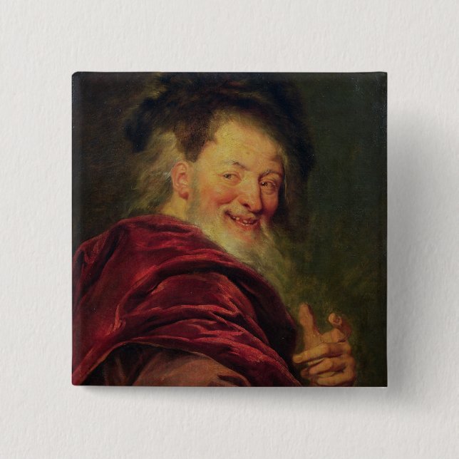Badge Carré 5 Cm Democritus 1692 (Devant)