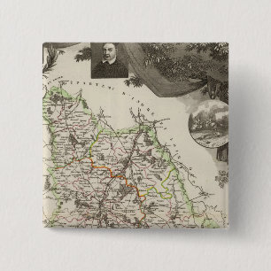 Badge Carré 5 Cm Département De Vienne