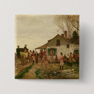 Badge Carré 5 Cm Dépassement de l'avant-poste